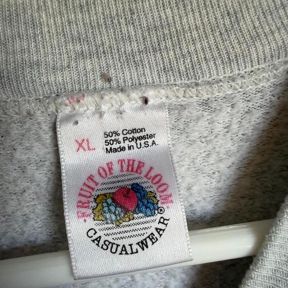 Fruit-of-the-loom Women's Grey Sweatshirt - Picture 3 of 4